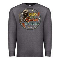 Charcoal Heather dads with beards are better Premium Sweatshirt - Artiststas