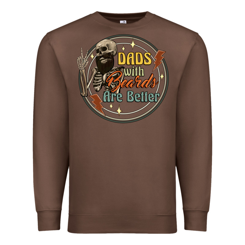 Dads With Beards Are Better Premium Sweatshirt by Artiststas | Teevron