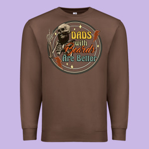 Dads With Beards Are Better Premium Sweatshirt Designed By Artiststas