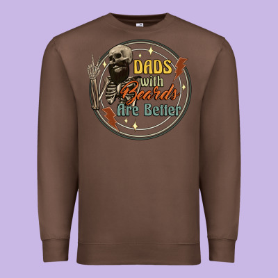 Dads With Beards Are Better Premium Sweatshirt Designed By Artiststas