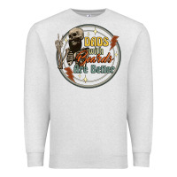 Oatmeal Heather dads with beards are better Premium Sweatshirt - Artiststas