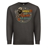 Smoke dads with beards are better Premium Sweatshirt - Artiststas