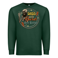 Sports Green dads with beards are better Premium Sweatshirt - Artiststas