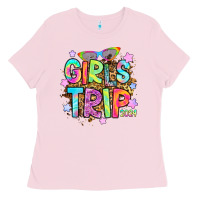 Bubblegum Pink girls trip 2024 Ladies Tee - RanaPortraitStore