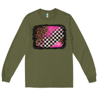 Army Green racing leopard background Long Sleeve Tee - Jasminsmagicworld