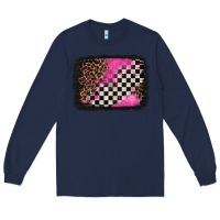 Navy racing leopard background Long Sleeve Tee - Jasminsmagicworld