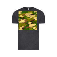 Vintage Black camouflage seamless pattern Vintage Tee - BundleAndBundleShop