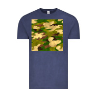 Vintage Denim camouflage seamless pattern Vintage Tee - BundleAndBundleShop