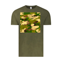 Vintage Olive camouflage seamless pattern Vintage Tee - BundleAndBundleShop