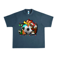 Midnight Navy joy with soccer element and Christmas Urban Heavy Tee - AdoDesignShop