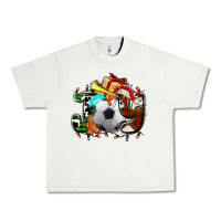 Pistachio joy with soccer element and Christmas Urban Heavy Tee - AdoDesignShop