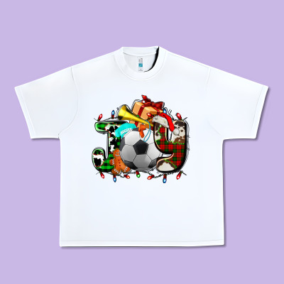 Joy With Soccer Element And Christmas Urban Heavy Tee Designed By Adodesignshop