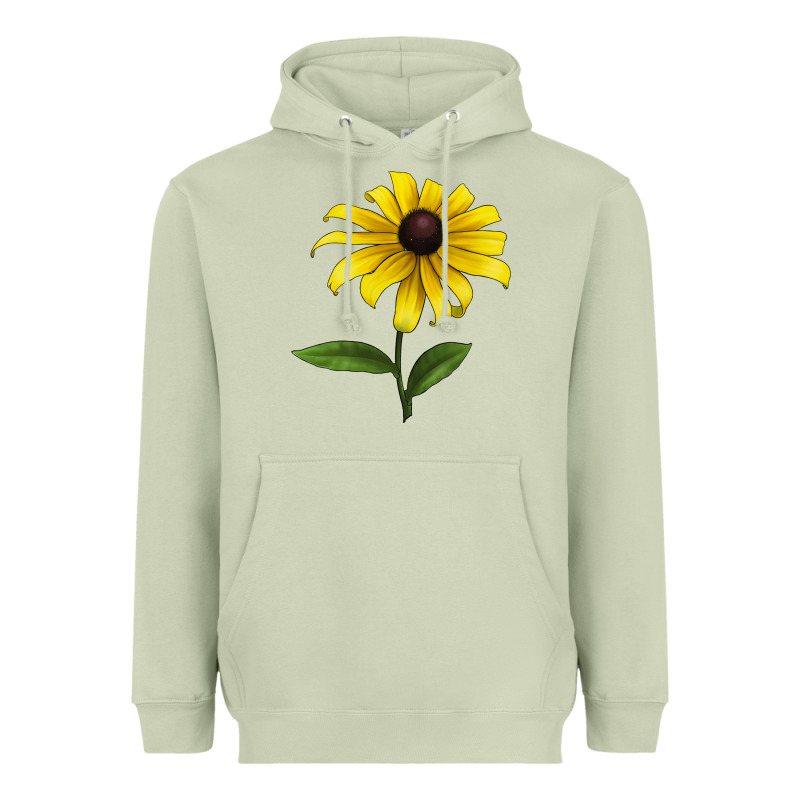 Black Eyed Susan Flower Heavyweight Hoodie by LillyAllenDesigns | Teevron