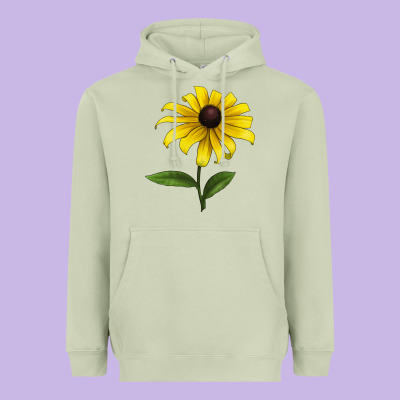 Black Eyed Susan Flower Heavyweight Hoodie Designed By Lillyallendesigns