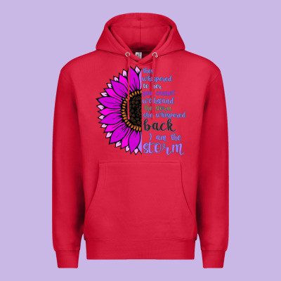 I Am The Storm Sunflower Premium Hoodie Designed By Bettercallsaul