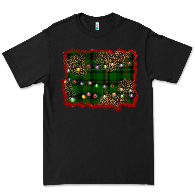 Christmas Green Plaid Background Premium Tee by BarkalooDesign | Teevron