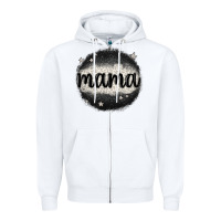 White leopard mama Zipper Hoodie - MaliasSmallBusiness