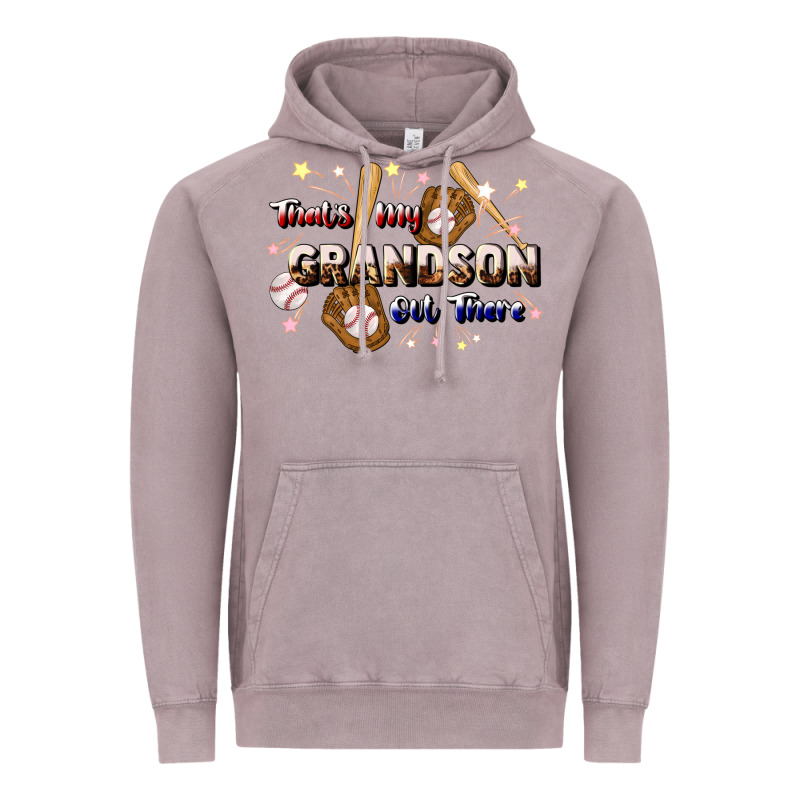 That's My Grandson Out There Baseball Vintage Hoodie by JahusDesignShop | Teevron