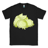 Black tennis patch Classic Tee - AdoDesignShop