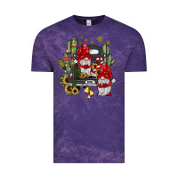 Cloud Purple farm truck,noel gnome Vintage Tee - JahusDesignShop