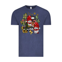 Vintage Denim farm truck,noel gnome Vintage Tee - JahusDesignShop