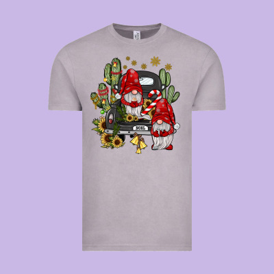 Farm Truck,noel Gnome Vintage Tee Designed By Jahusdesignshop