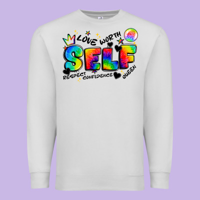 Self Love Tie Dye Premium Sweatshirt Designed By Artiststas