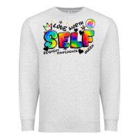 Oatmeal Heather self love tie dye Premium Sweatshirt - Artiststas