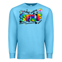 Ocean Blue self love tie dye Premium Sweatshirt - Artiststas