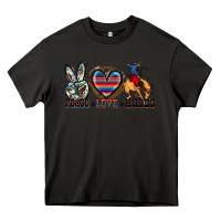 Asphalt peace love rodeo Heavy Core Tee - Zillion Design Studio