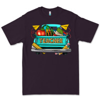 Plum teacher truck Premium Tee - texasbilliewilder