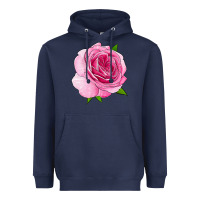 Navy All Dressed Up Rose Heavyweight Hoodie - LillyAllenDesigns