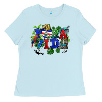Baby Blue pura vida costa rica Ladies Tee - RanaPortraitStore