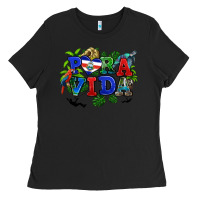 Black pura vida costa rica Ladies Tee - RanaPortraitStore