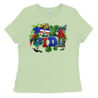 Matcha pura vida costa rica Ladies Tee - RanaPortraitStore