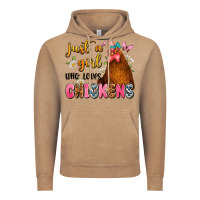 Just A Girl Who Loves Chickens Vintage Hoodie | Teevron
