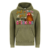 Vintage Olive just a girl who loves chickens Vintage Hoodie - JahusDesignShop
