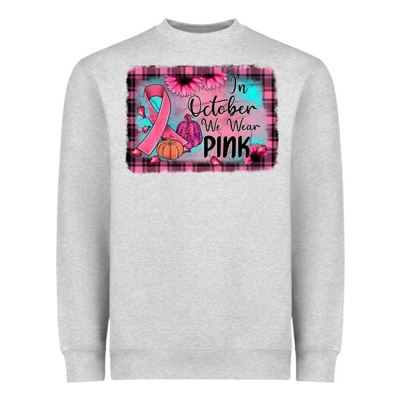 In October We Wear Pink Heavyweight Sweatshirt by JahusDesignShop | Teevron