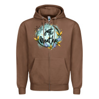 Chestnut just breathe Zipper Hoodie - MaliasSmallBusiness