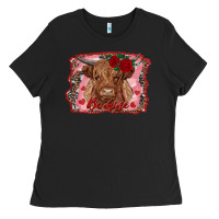 Black be mine cow Ladies Tee - RanaPortraitStore