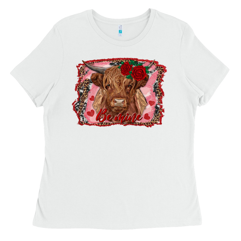 Be Mine Cow Ladies Tee by RanaPortraitStore | Teevron