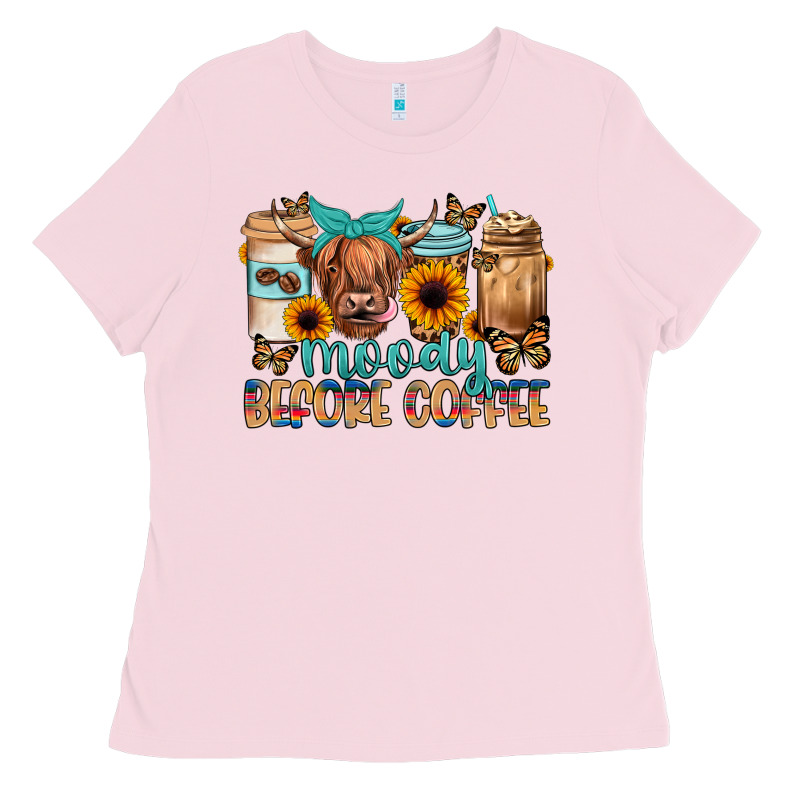 Moody Before Coffee Ladies Tee by JahusDesignShop | Teevron