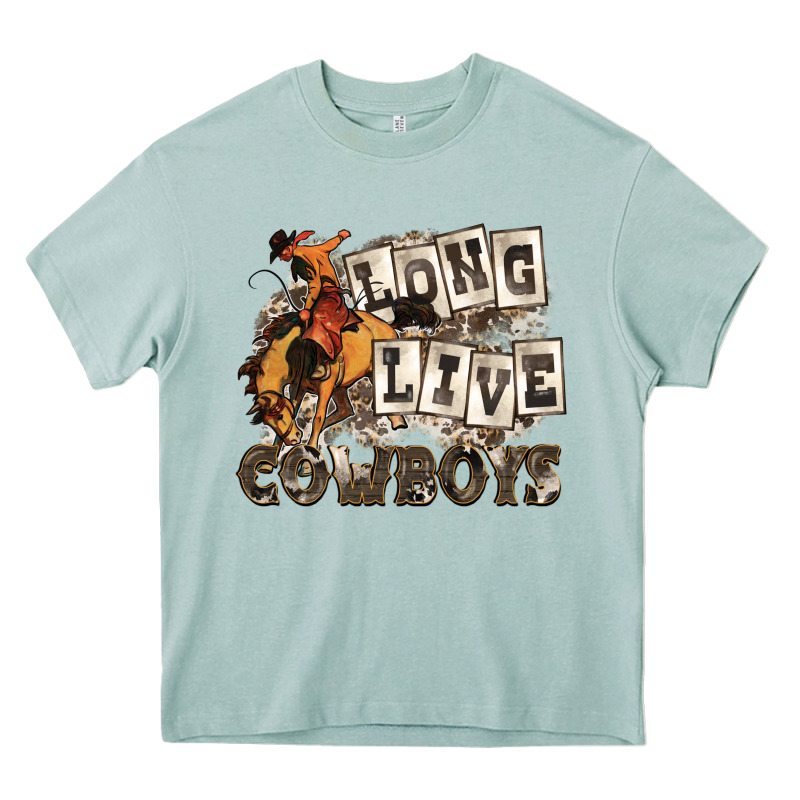 Long Live Cowboys Heavy Core Tee by Zillion Design Studio | Teevron