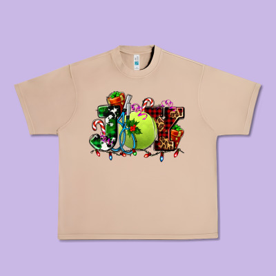 Joy And Tennis Christmas Urban Heavy Tee Designed By Adodesignshop