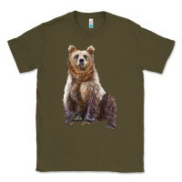 Army Green bear Classic Tee - Artiststas