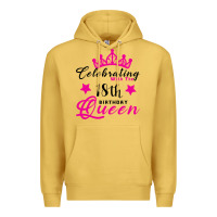 Antique Gold Celebrating With the 18th Birthday Queen Premium Hoodie - Bettercallsaul