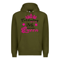 Army Green Celebrating With the 18th Birthday Queen Premium Hoodie - Bettercallsaul
