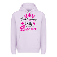 Lilac Celebrating With the 18th Birthday Queen Premium Hoodie - Bettercallsaul