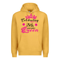 Mustard Celebrating With the 18th Birthday Queen Premium Hoodie - Bettercallsaul