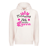 Pale Pink Celebrating With the 18th Birthday Queen Premium Hoodie - Bettercallsaul